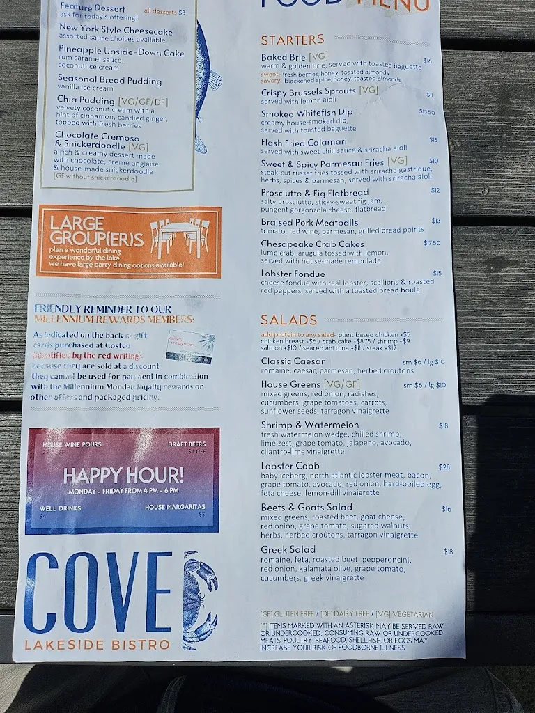 Menu_Cove Lakeside Bistro_Portaje_image_2