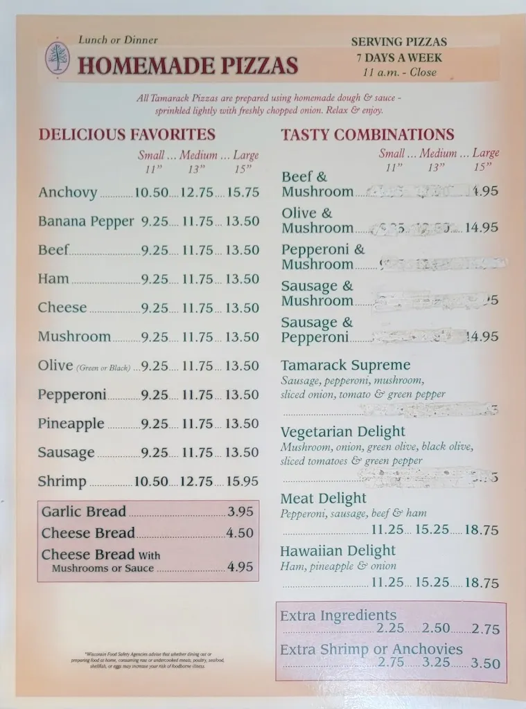 Menu_Tamarack Pizza_Portaje_immagine_1