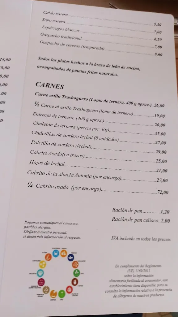 Menu_Restaurante El Trashoguero_Santa Marta de Magasca_image_3
