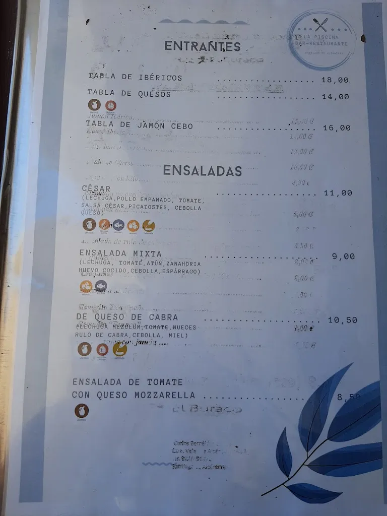 Menu_Bar Restaurante La Piscina_Santiago de Alcántara_image_1