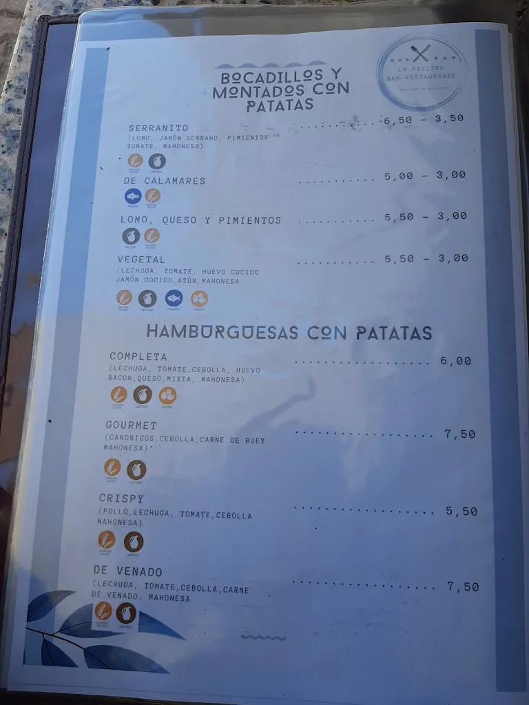 Menu_Bar Restaurante La Piscina_Santiago de Alcántara_image_2