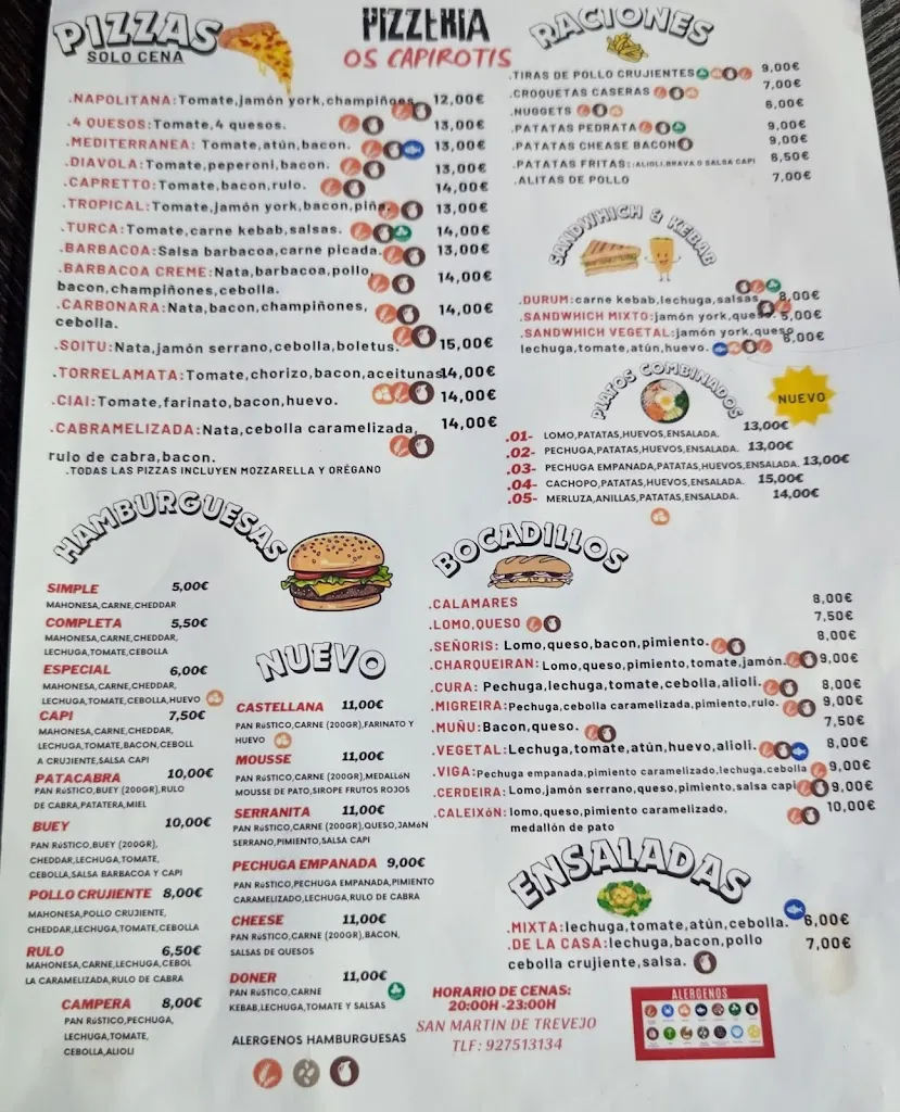 Menu_Bar Capirotis Pizzeria_San Martín de Trevejo_image_1