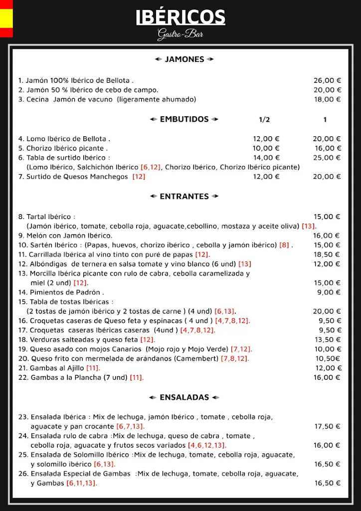 Menu_Ibéricos Gastro-bar_Puerto de Santa Cruz_image_4
