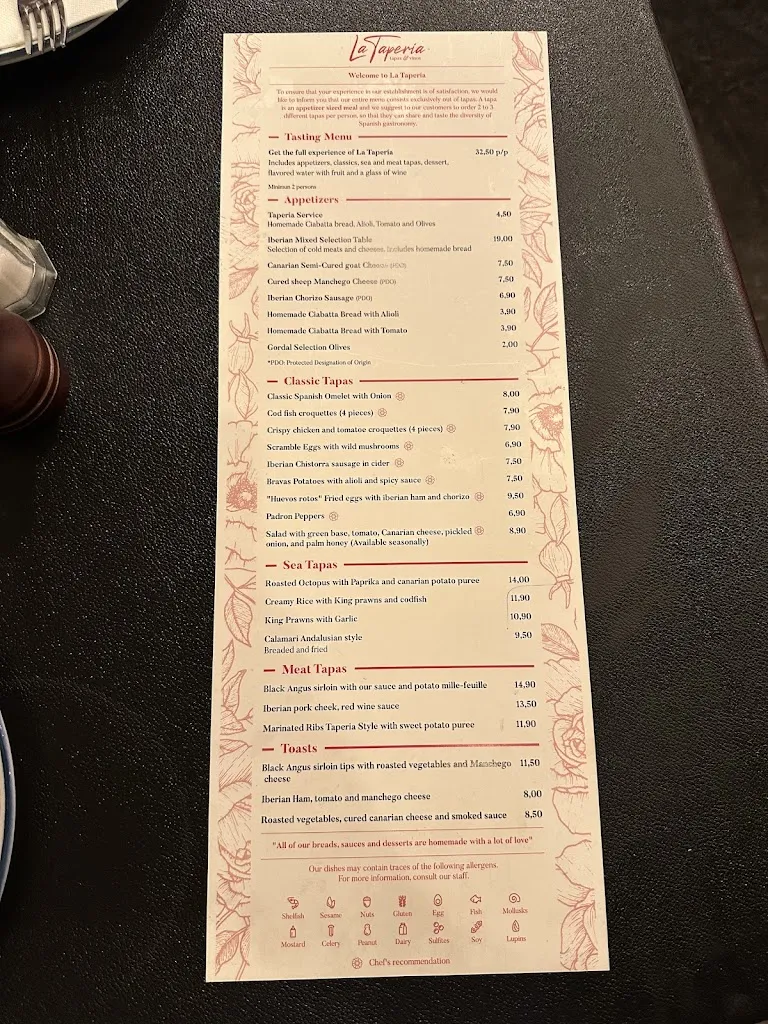 Menu_La Tapería_Puerto de Santa Cruz_image_1