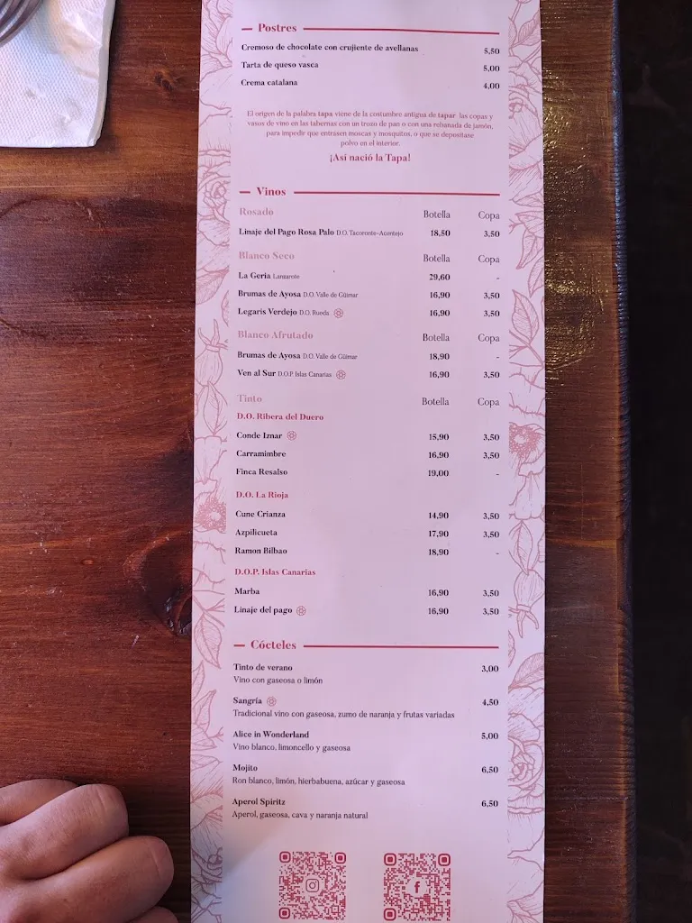 Menu_La Tapería_Puerto de Santa Cruz_image_2