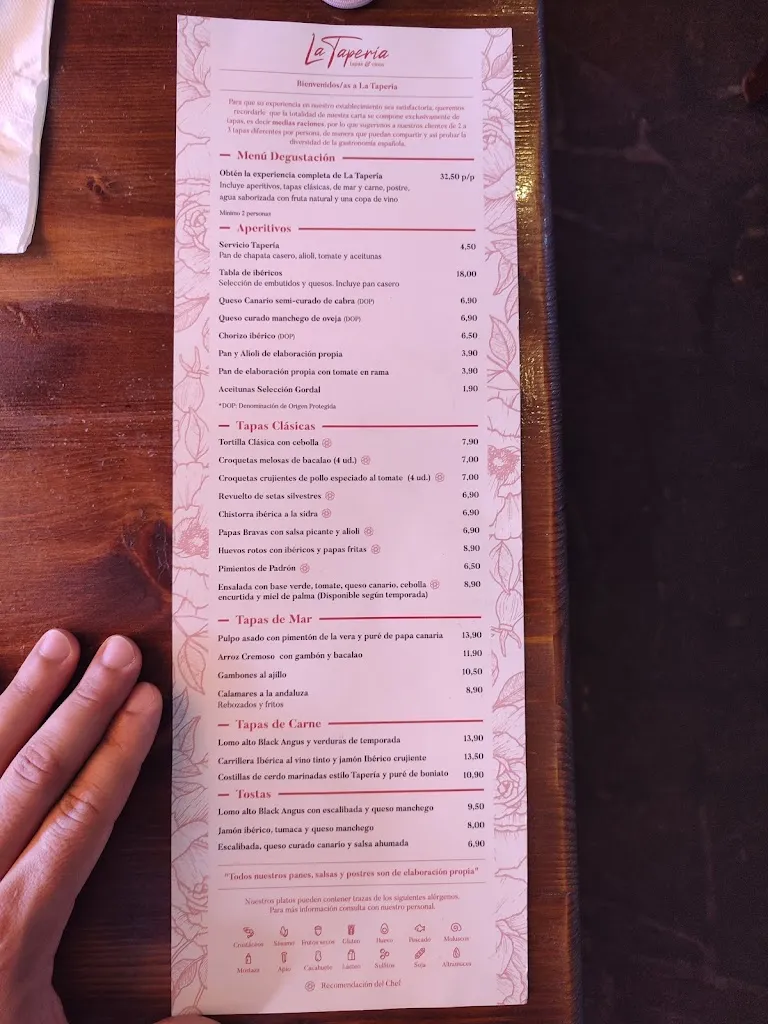 Menu_La Tapería_Puerto de Santa Cruz_image_4