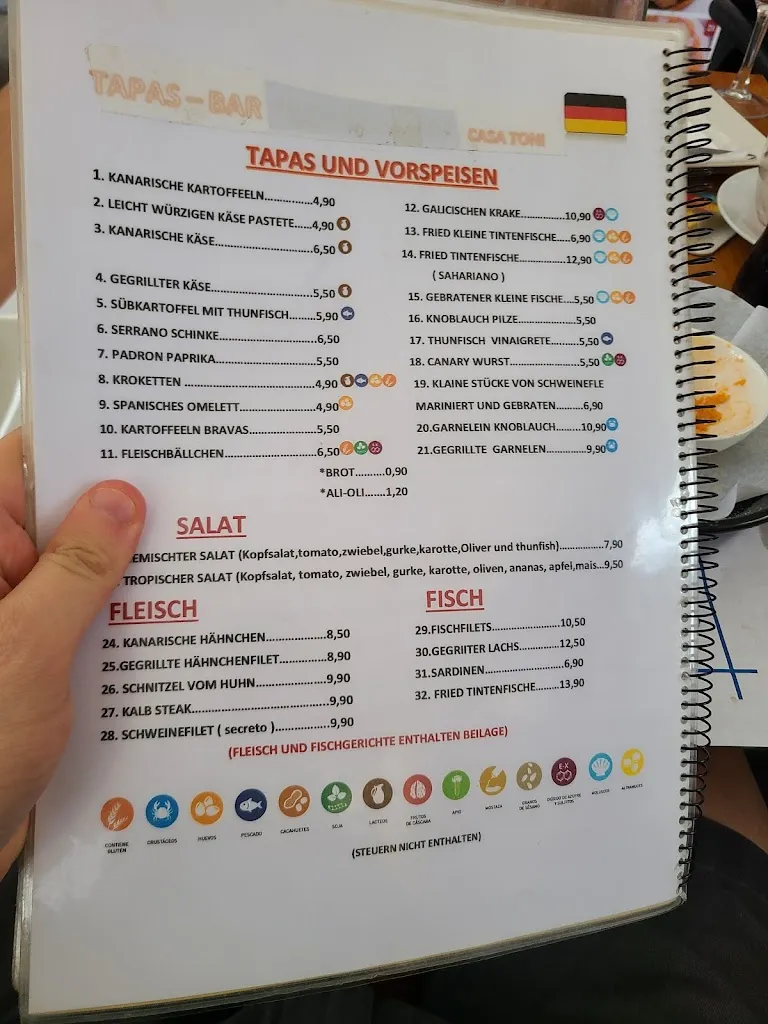 Menu_Tapas Bar La hoya 30 casa Toni_Puerto de Santa Cruz_image_3