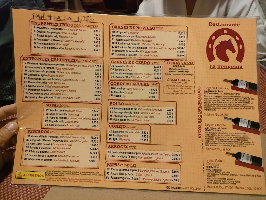 Menu_Restaurante La Herrería_Puerto de Santa Cruz_image_3