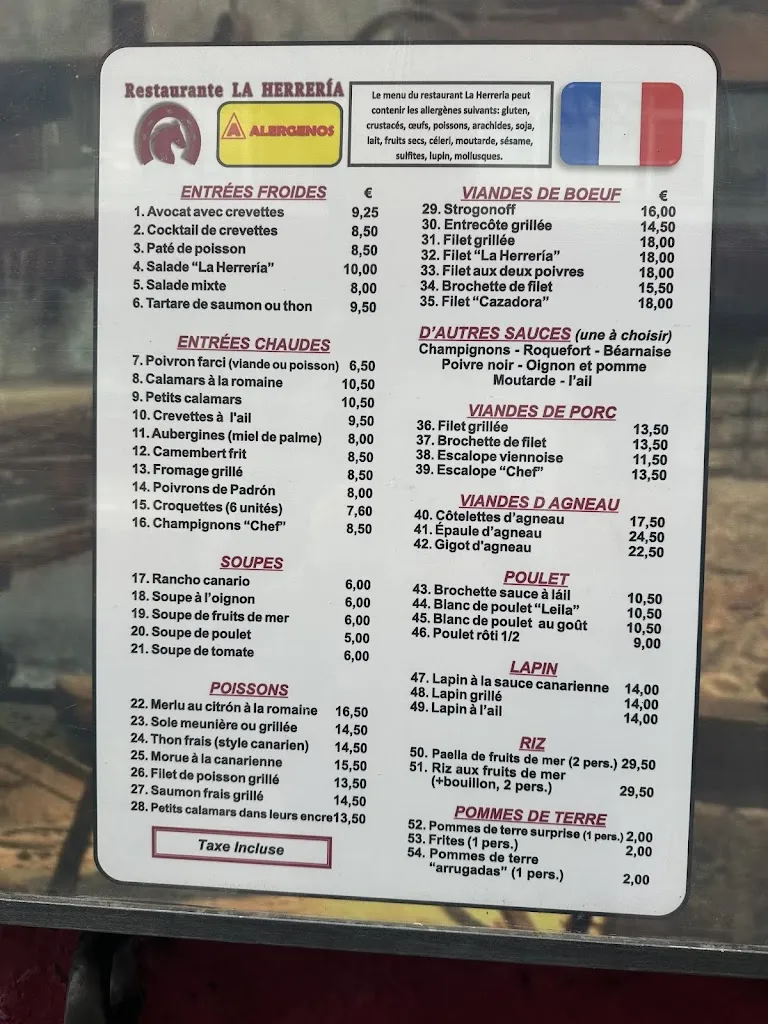 Menu_Restaurante La Herrería_Puerto de Santa Cruz_image_4