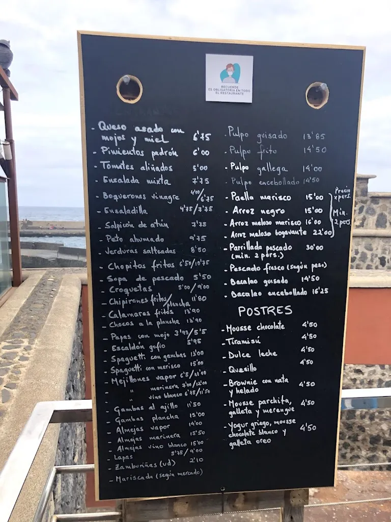 Menu_La Cofradía de Pescadores_Puerto de Santa Cruz_immagine_2