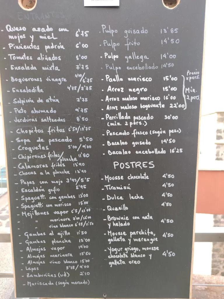 Menu_La Cofradía de Pescadores_Puerto de Santa Cruz_immagine_3