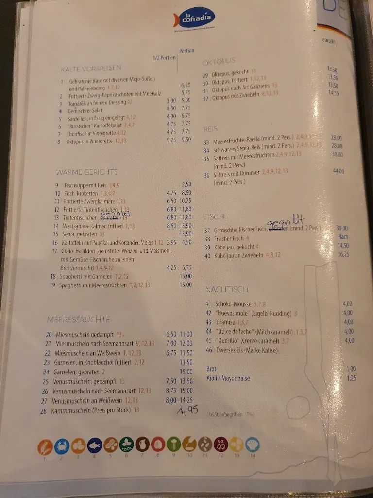 Menu_La Cofradía de Pescadores_Puerto de Santa Cruz_immagine_4