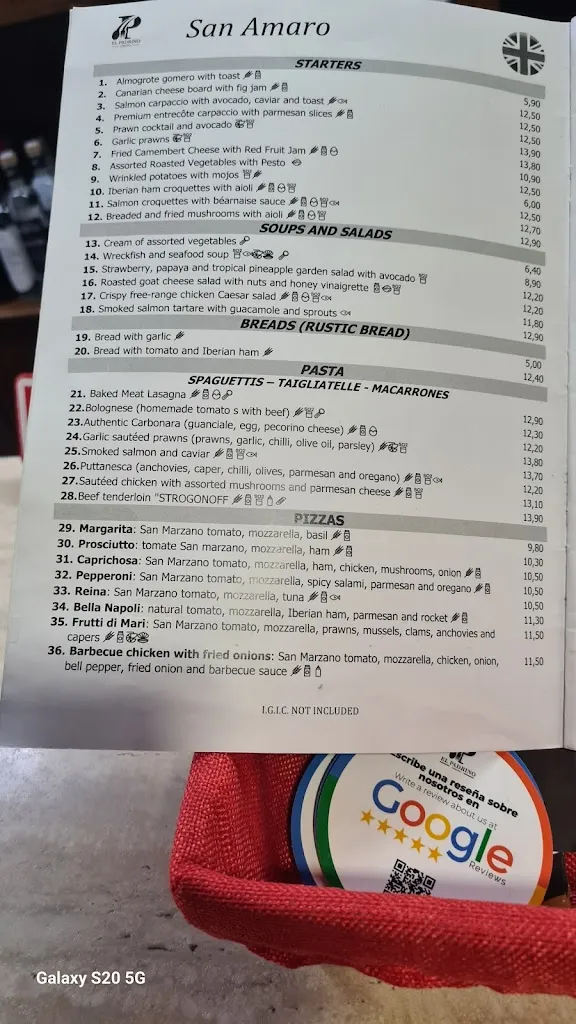 Menu_Restaurante Terraza El Padrino San Amaro_Puerto de Santa Cruz_image_3