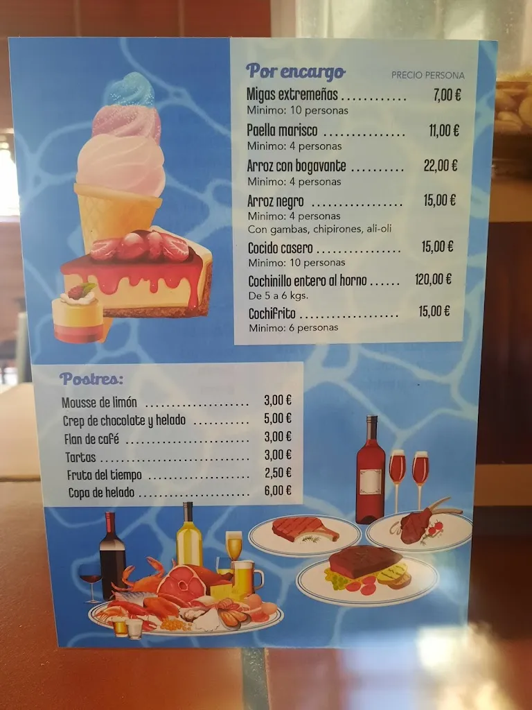 Menu_Cafeteria-Restaurante La Piscina_Serrejón_image_1