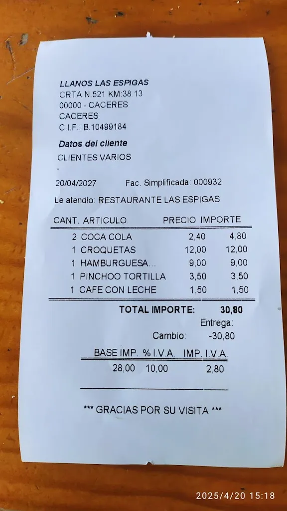 FanFritz_Bar restaurante Las Espigas Cáceres_Sierra de Fuentes_review