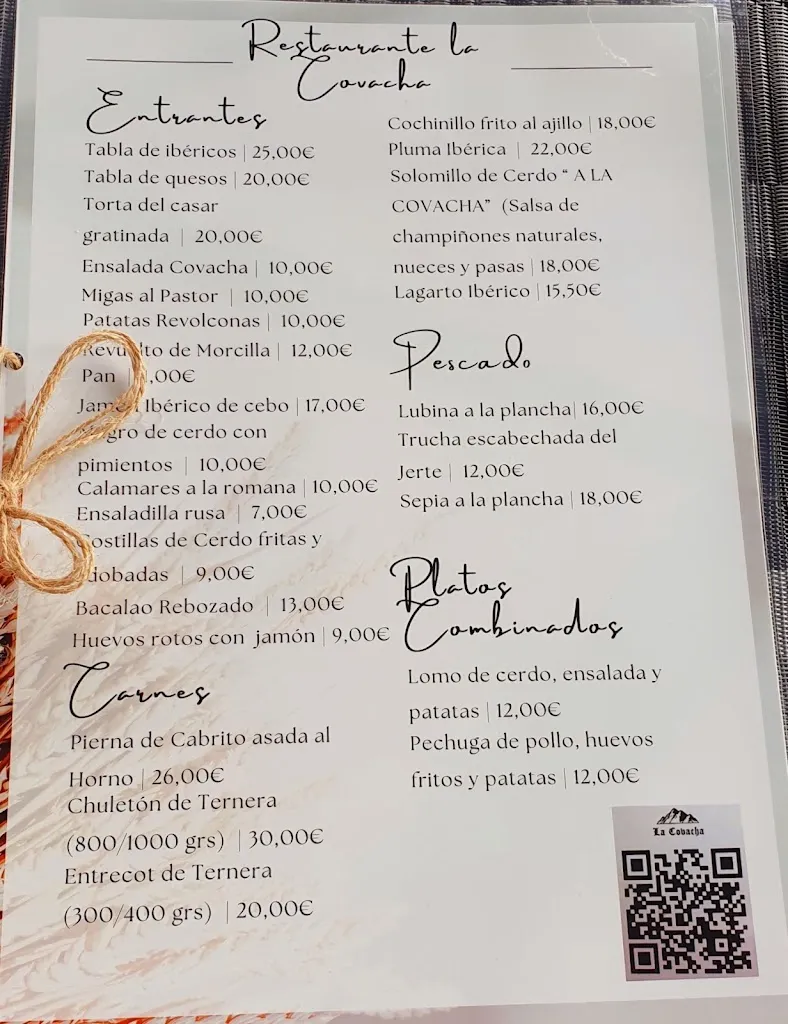 Menu_Restaurante La Covacha_Tornavacas_image_1