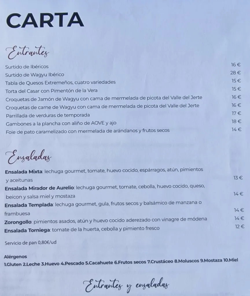 Menu_Mirador De Aurelio_Torno El_image_3