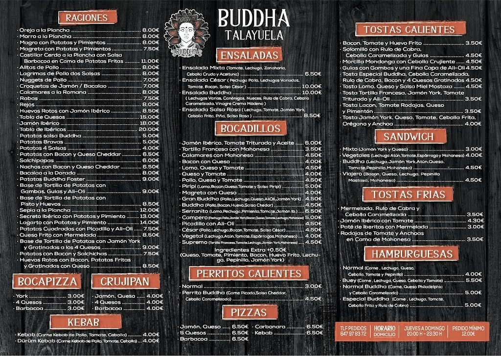 Menu_Cafeteria Buddha_Talayuela_image_2