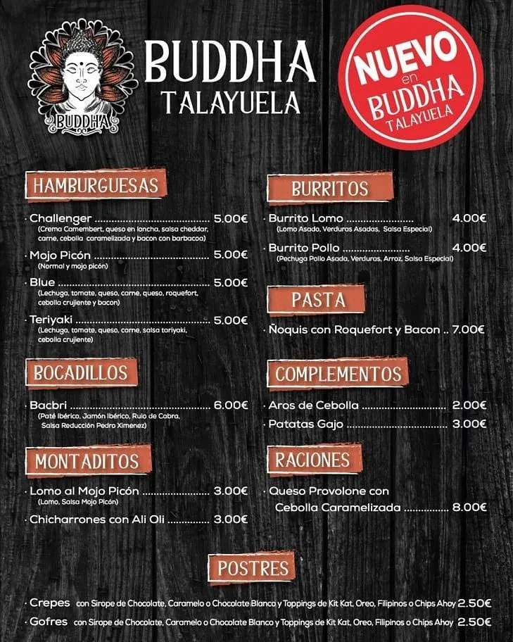 Menu_Cafeteria Buddha_Talayuela_image_3