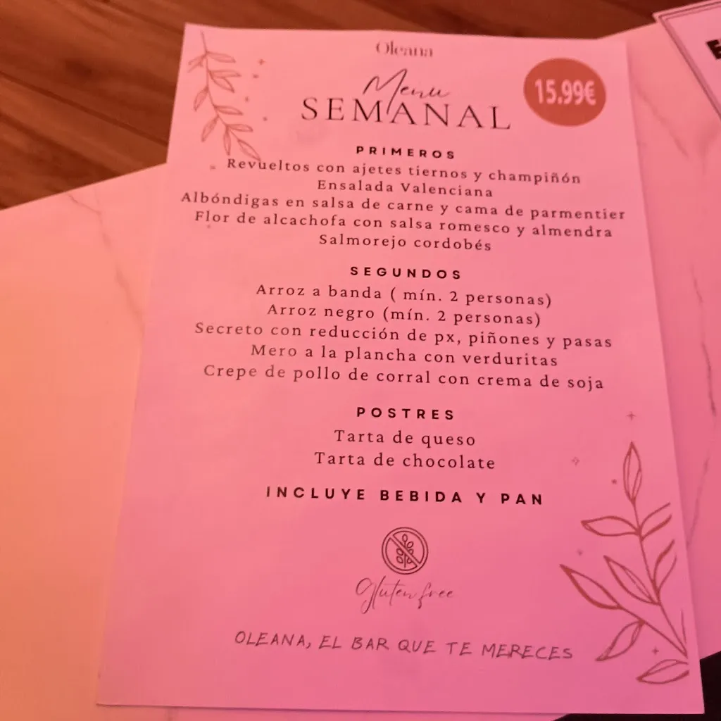 Menu_Oleana Bar Tapería_Albacete_image_1