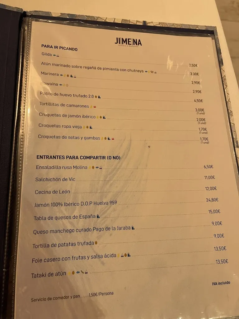 Menu_Jimena - Cocktails & Restaurant_Albacete_image_1