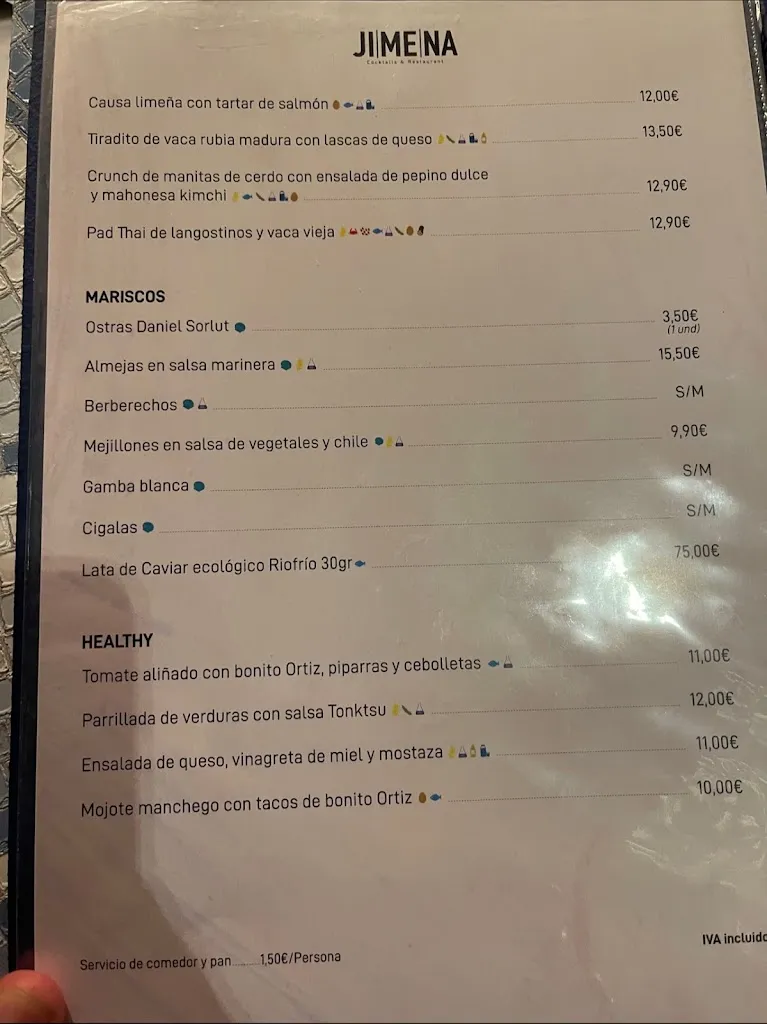 Menu_Jimena - Cocktails & Restaurant_Albacete_image_2