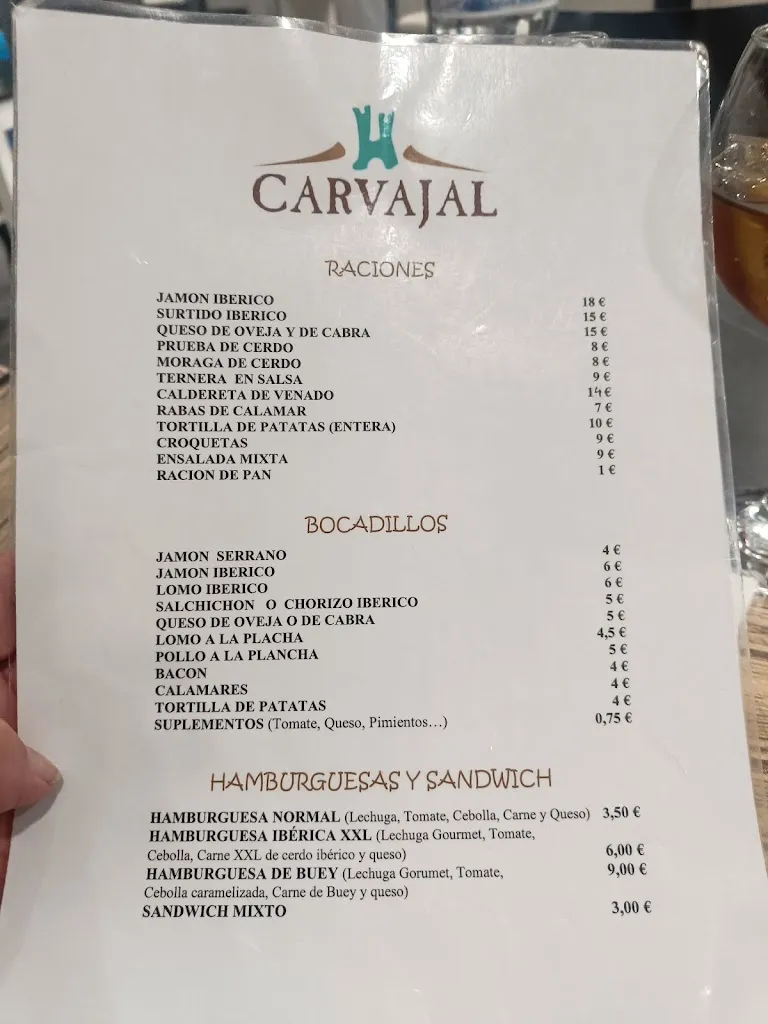 Menu_Hotel Carvajal_Torrejón el Rubio_image_2