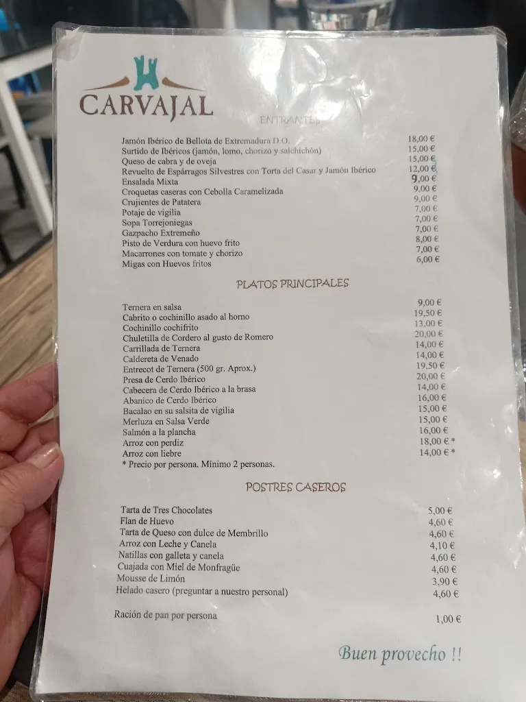 Menu_Hotel Carvajal_Torrejón el Rubio_image_4