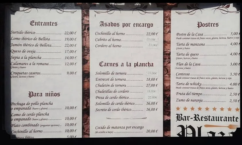 Menu_Bar Plaza_Torrequemada_immagine_2