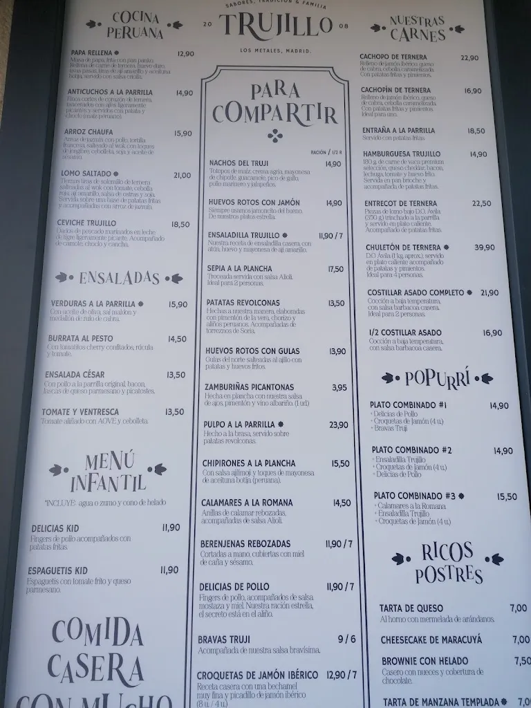 Menu_Restaurante Trujillo Metales_Trujillo_image_1