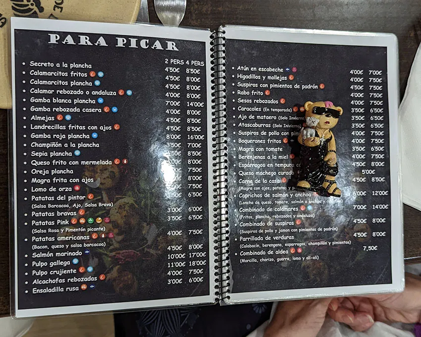 Menu_Bar El Filo de la Navaja_Albacete_immagine_4