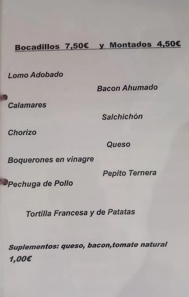 Menu_Lolos'Bar Restaurante Torremocha _Torremocha_immagine_4