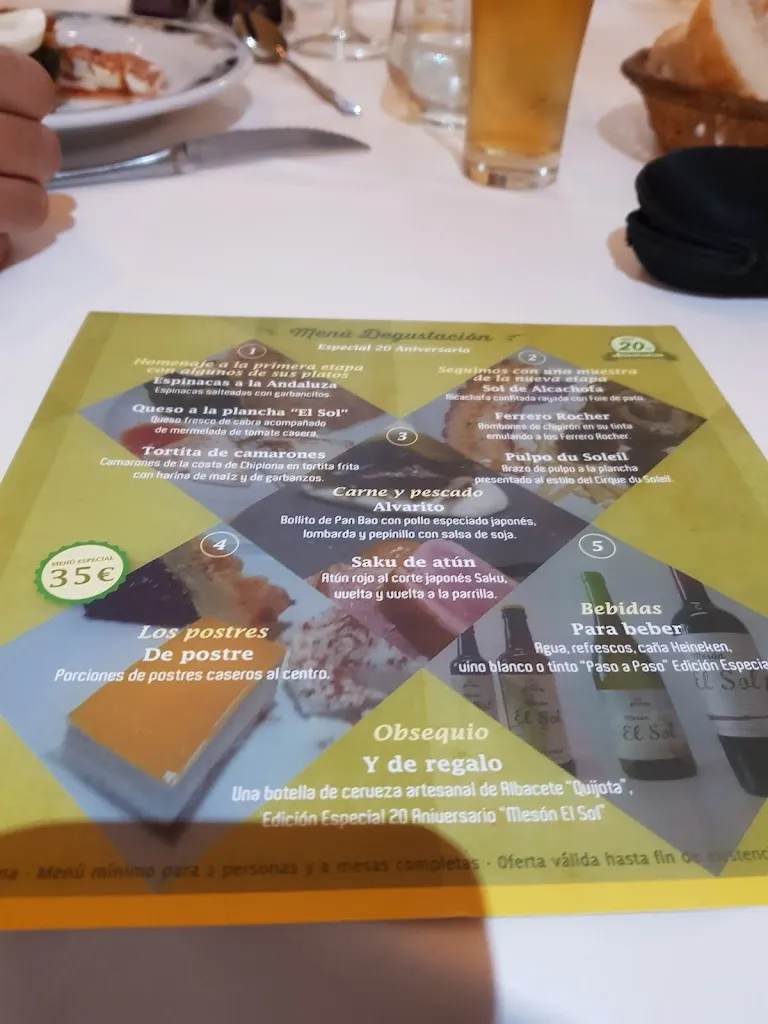 Menu_Bar restaurante Mesón El Sol_Albacete_immagine_2