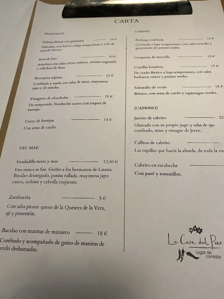 Menu_La Casa Del Pozo_Viandar de la Vera_image_2