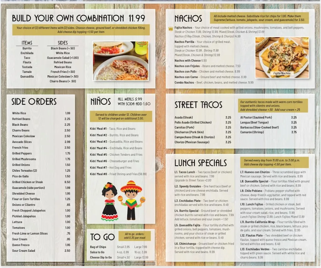 Menu_Villa Del Rey Cocina Mexicana 