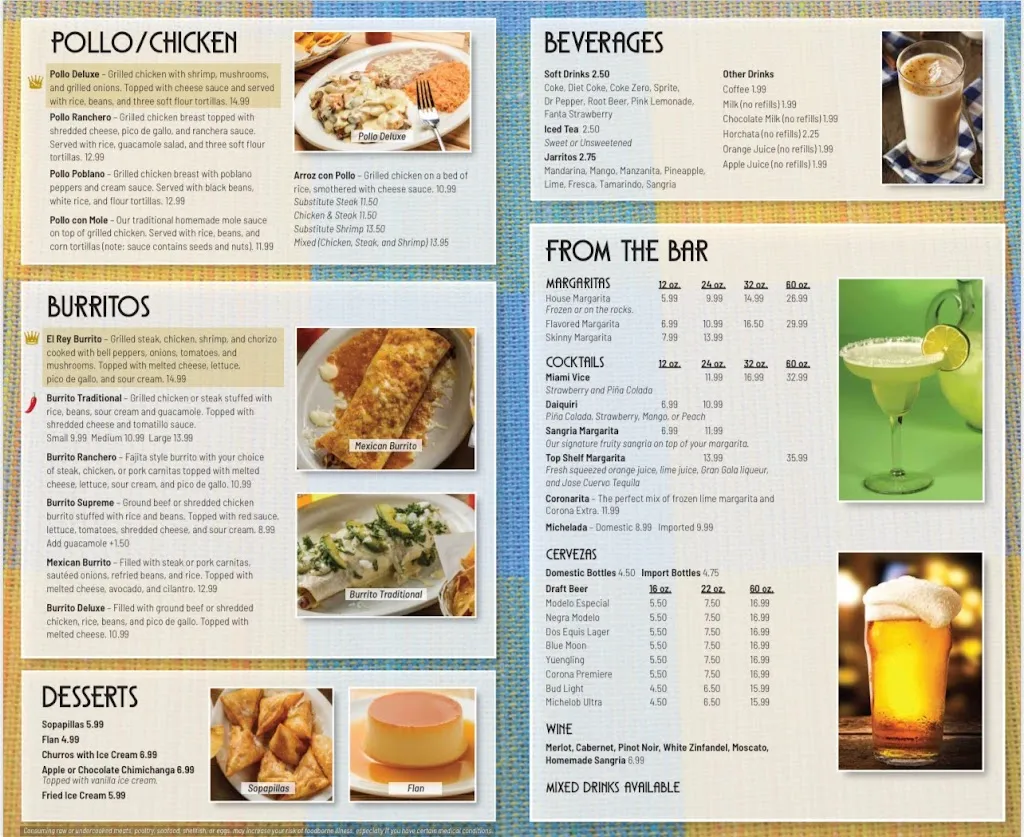 Menu_Villa Del Rey Cocina Mexicana 