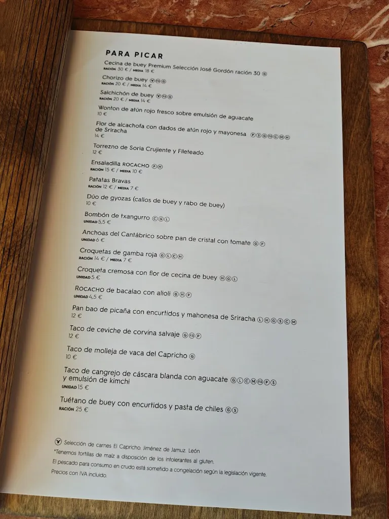 Menu_Rocacho Valdebebas - Restaurante_Valdefuentes_immagine_3