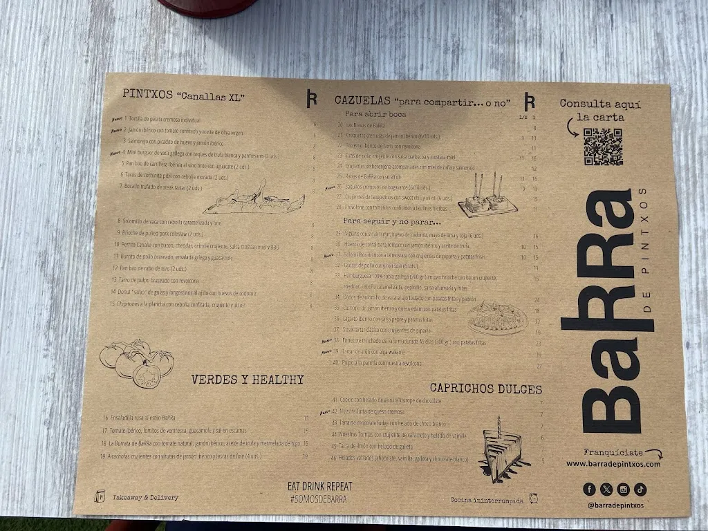 Menu_BaRRa de Pintxos Valdebebas_Valdefuentes_image_3