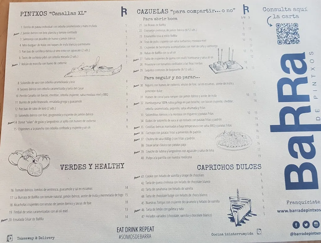 Menu_BaRRa de Pintxos Valdebebas_Valdefuentes_image_4