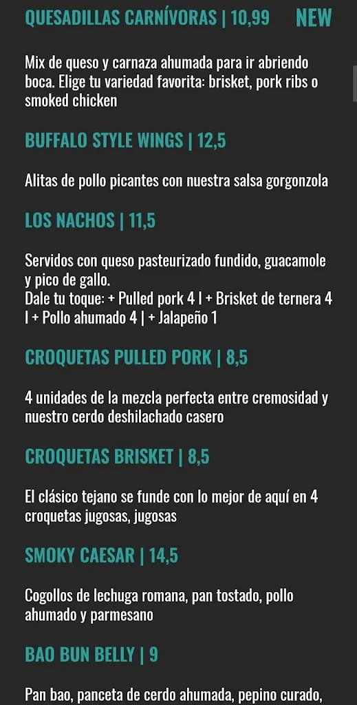 Menu_ALEXS Slow Smoked BBQ_Valdefuentes_image_4