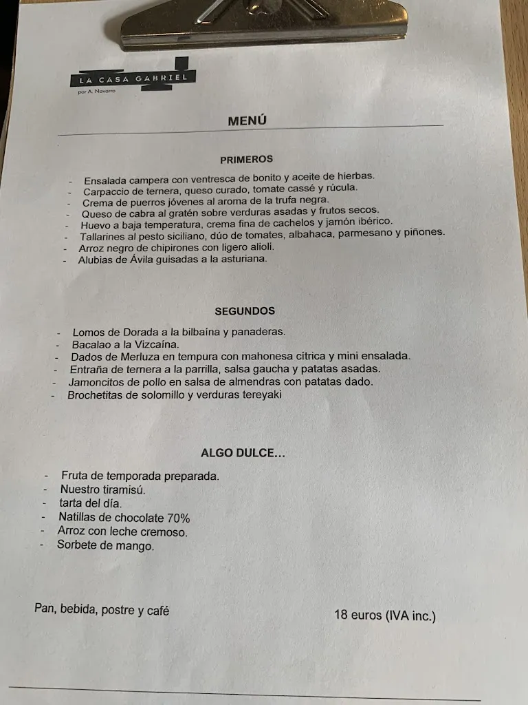 Menu_La Casa Gabriel por A.Navarro_Villanueva de la Sierra_image_3