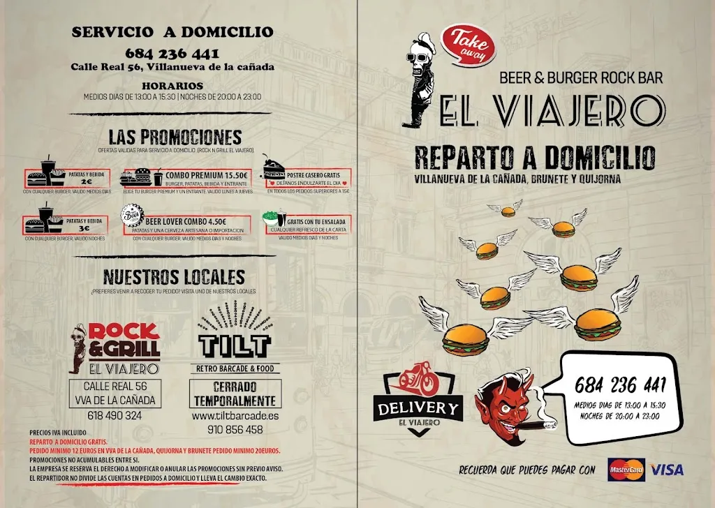 Menu_Rock & Grill - El Viajero -_Villanueva de la Sierra_immagine_1