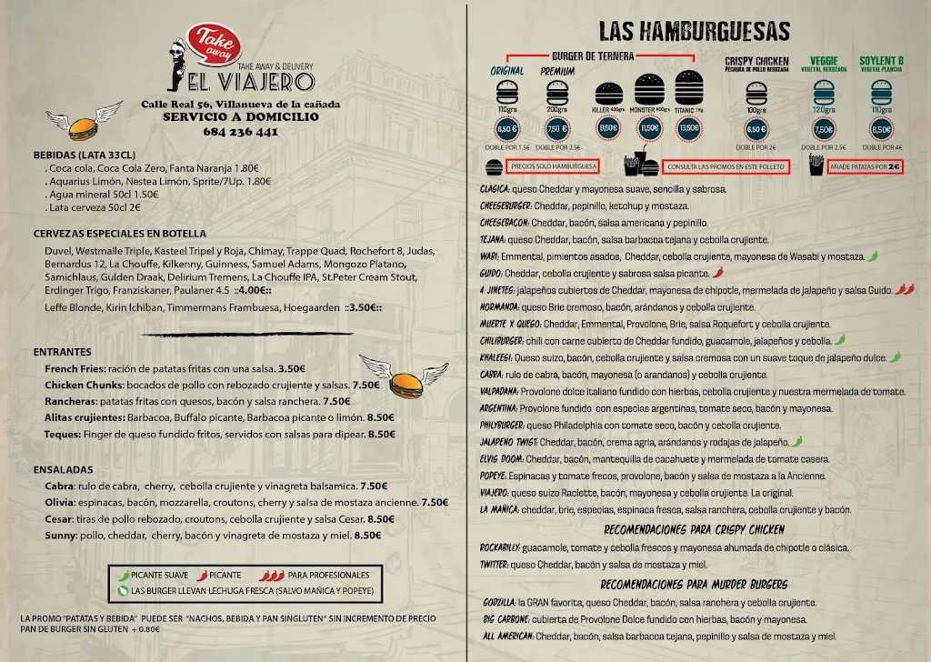 Menu_Rock & Grill - El Viajero -_Villanueva de la Sierra_immagine_4