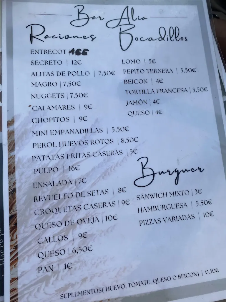 Menu_Café Bar Alía_Villanueva de la Vera_image_2