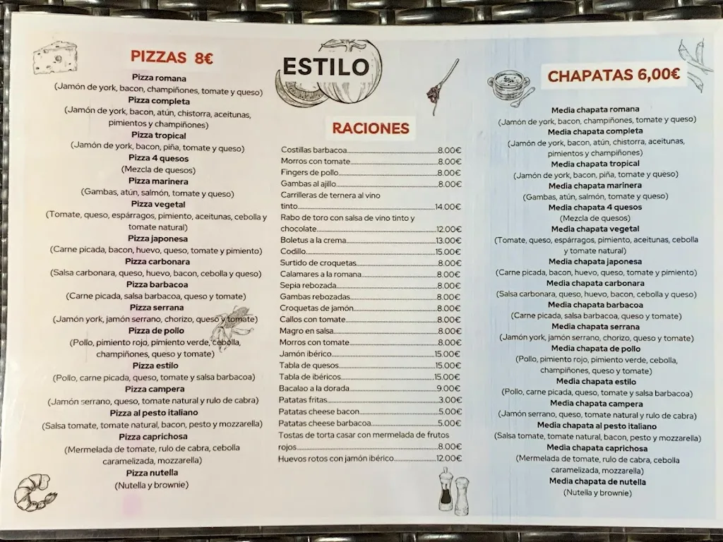 Menu_Restaurante Estilo_Villasbuenas de Gata_immagine_2