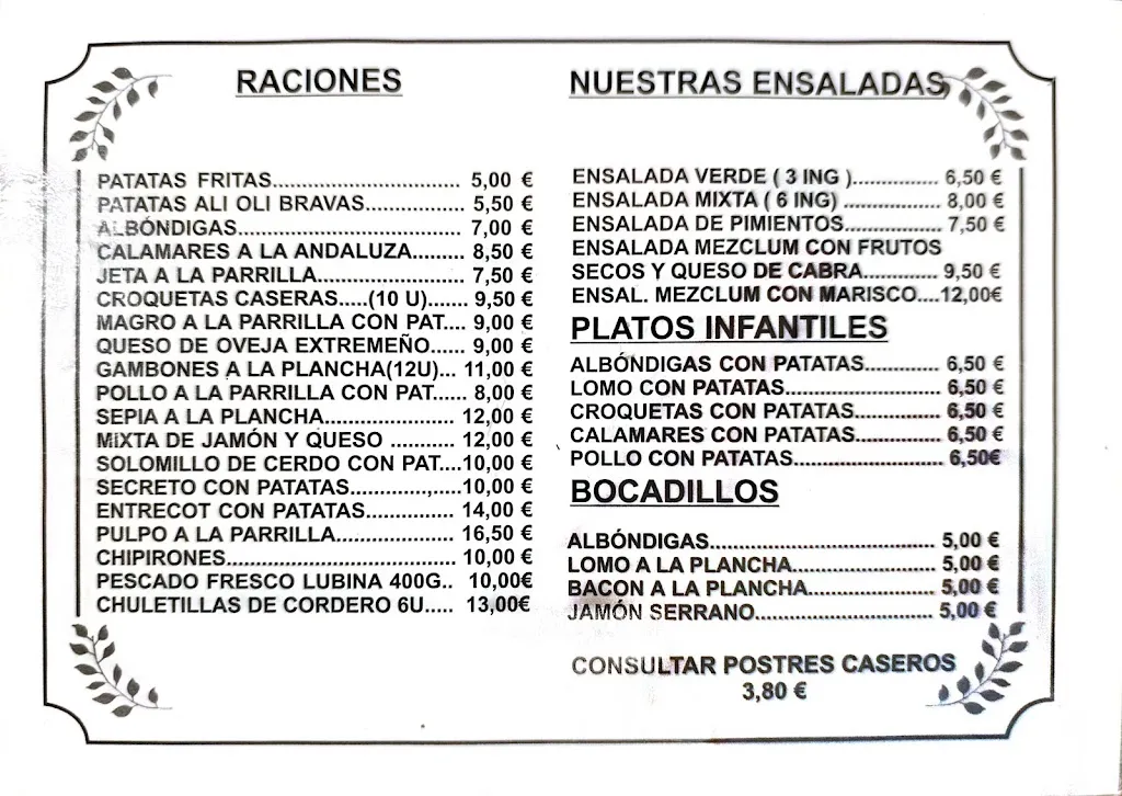 Menu_Mesón emigrante_Zarza de Granadilla_image_1