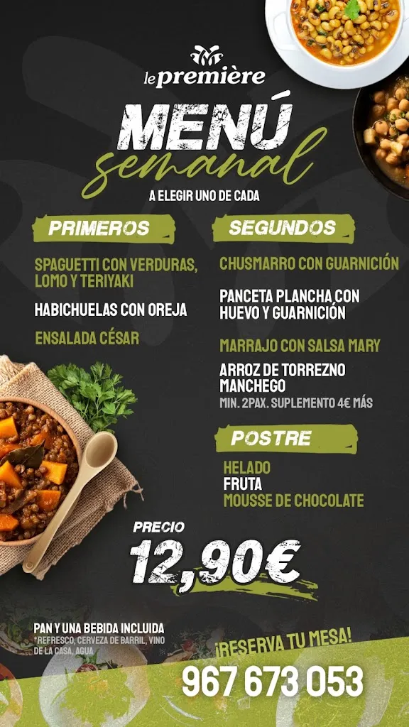 Menu_Le Première_Albacete_image_1