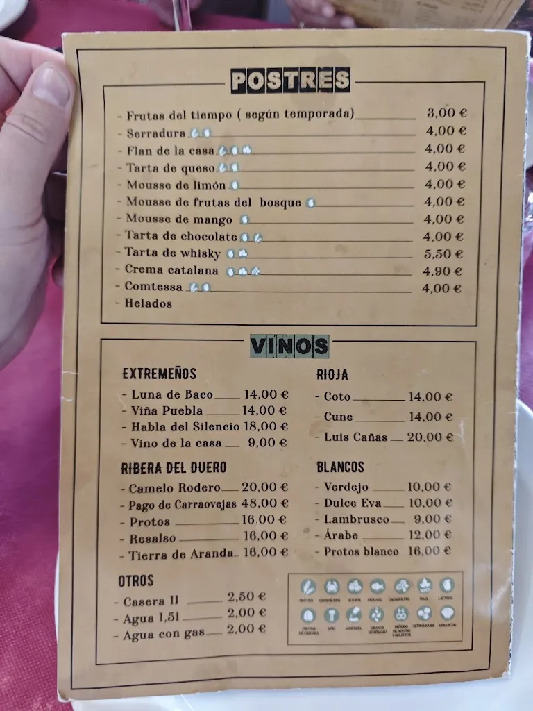 Menu_Bar-Restaurante En Cá Milio_Valencia de Alcántara_image_2