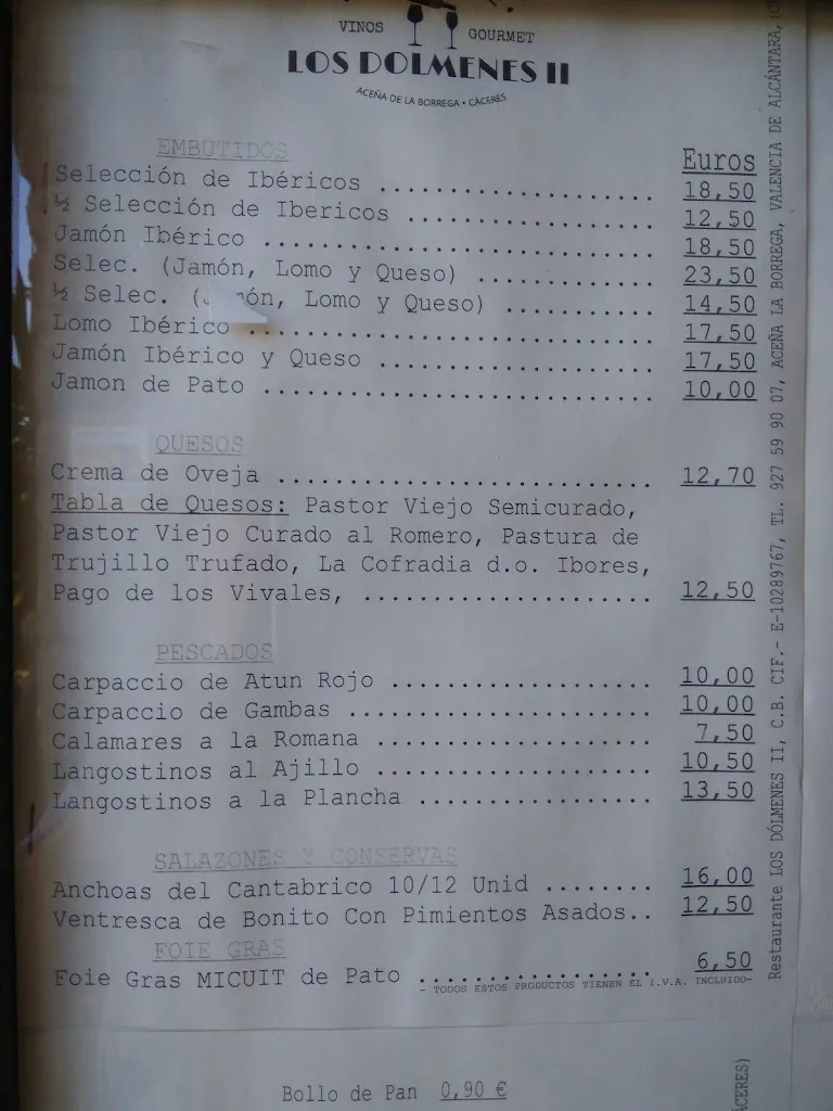 Menu_Restaurante los Dolmenes_Valencia de Alcántara_image_4