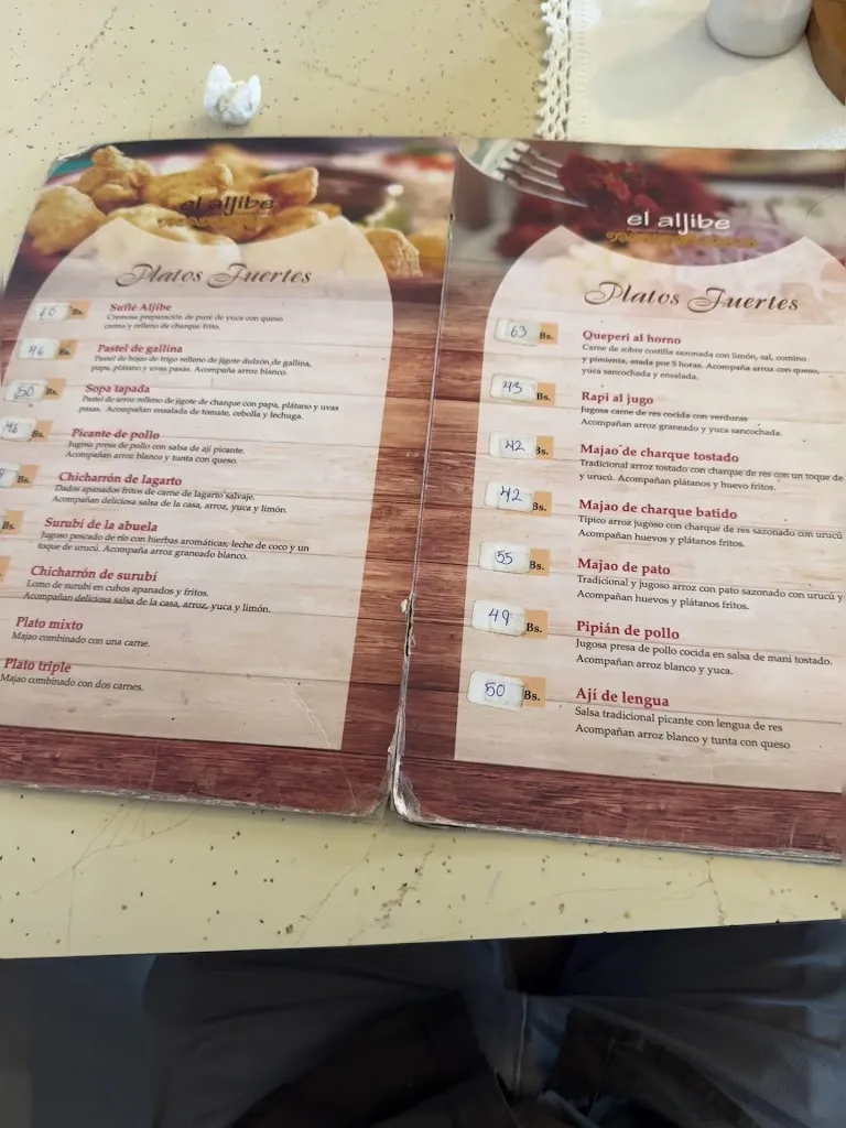 Menu_El Aljibe Comida Típica_Santa Cruz de la Sierra_image_2